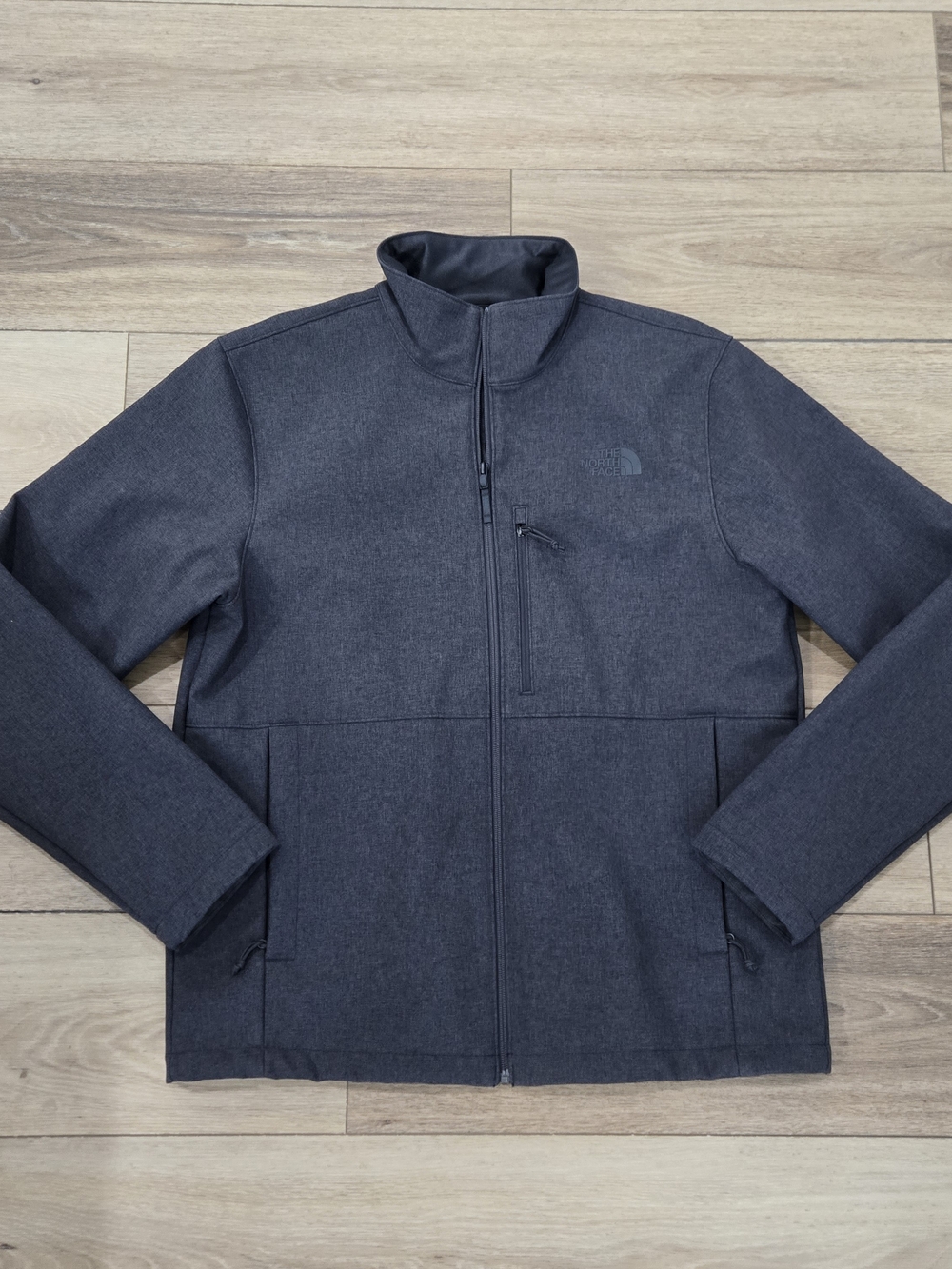 The North Face Men's Apex Bionic Dark Gray Full-Zip Softshell Jacket Size Large